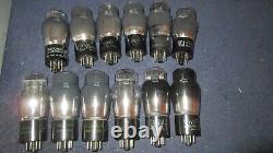 (12) NOS to Strong RCA & Other 6F6G Zenith Radio Audio Tubes