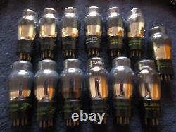 (12) NOS to Strong Tested Sylvania & Other 6F6G Zenith Radio Tubes