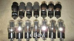 (14) NOS to Very Strong Tested RCA & Other 6F6G Zenith Ham Radio Audio Tubes