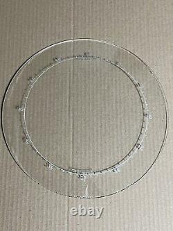 1930's Zenith Radio Parts Original Dial Glass For Model 12u-159 Or 12u-158