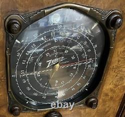 1930's Zenith Radio Parts Original Dial Glass For Model 12u-159 Or 12u-158