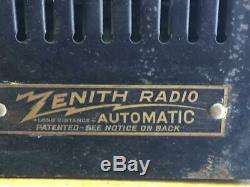 (1932) Rare Depression Era 103 Zenith Ultra Highboy Radio For Parts Or Repair