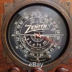 1935 Zenith 6 V 27 Tombstone Antique Radio