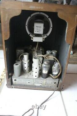 1936 ZENITH RADIO MODEL 5-S-29 AM/SHORT Wave, Working, Dial Needs New Belt