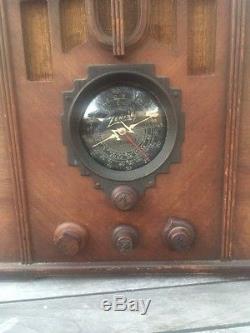 1936 Zenith 5-s-29 Black Dial Radio