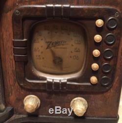 1938-1939 Zenith 5R317 World's Fair Special- Gold & Glass Rod Tube Radio