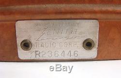 1938 Zenith 12 model 12-S-266 12S266 console shutter-dial tube radio chassis