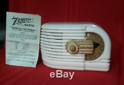 1939 ZENITH 6-D-311 AM Tube Radio RESTORED AND SHARP