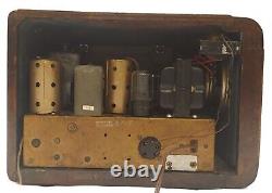1939 Zenith 5S319 Wooden Case Table Top Racetrack Radio Restored, Works