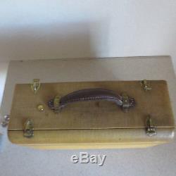 1940'S ZENITH Wave Magnet Portable Suitcase Radio, Model 6G601M, WORKS