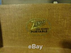 1940 Zenith Portable Tube Radio 4k402d
