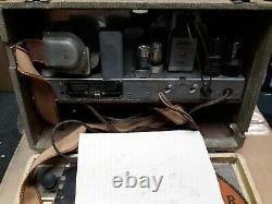 1941/1942 Zenith 6G601D WaveMagnet Universal Model Portable Tube Radio Sailboat