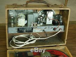 1941 Zenith Wave Magnet 6-g-601 M Sailboat Portable Tube Radio! Parts Or