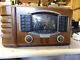 1942 Zenith Model 7S633 Black Dial Radio Shortwave with buttons lights up & static