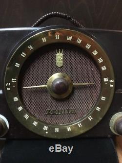 1944 Ww2 Aviation Art Atomic Bakelite Tube Radio Zenith S-17787