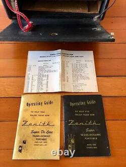 1945 Zenith Trans-Oceanic Model B600 Wave-Magnet Multi Band SW Radio Guides Spec