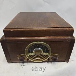 1947 ZENITH 6R886 6 Tube AM Radio Phonograph Wood Chassis 6E02 Restorative Deco