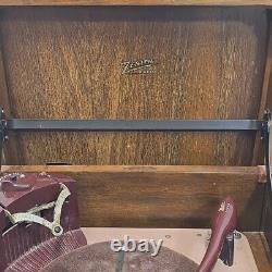 1947 ZENITH 6R886 6 Tube AM Radio Phonograph Wood Chassis 6E02 Restorative Deco