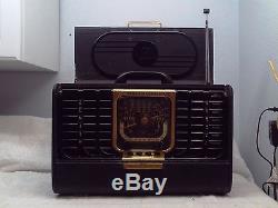 1948 ZENITH Trans-Oceanic Short Wave Radio Model 8G005TZ1Y Black 8G005 WORKS