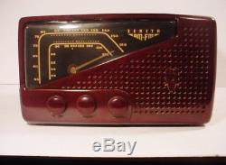 1949 Zenith 7H-921-Z AM/FM Bakelite Art Deco Tube Radio Restord & RefinishedWOW