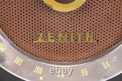 1950 Zenith AM/FM Tube Radio Model H725 Tube Type Working