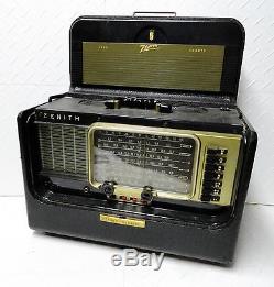 1950's vintage ZENITH TRANS-OCEANIC Portable Radio, foreign, domestic, shortwave