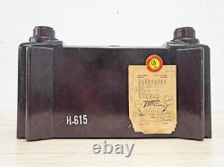 1950s Vintage Zenith Vacuum Tube Radio H-615 Bakelite Usa Junk