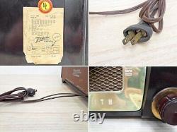 1950s Vintage Zenith Vacuum Tube Radio H-615 Bakelite Usa Junk