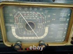 1950s Zenith H500 Trans-Oceanic Radio with Operating Guide Vintage
