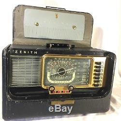 1951 Vintage Zenith Trans-Oceanic 5H40 Wave Magnet Shortwave Radio