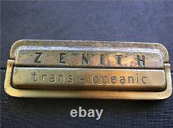 1951 Zenith H500 Trans Oceanic Wavemagnetic Vacuum Tube Am Broadcast Sw Radio
