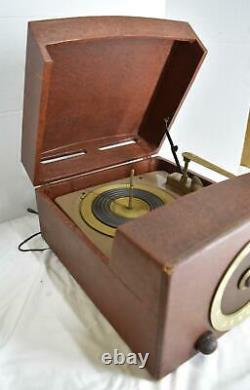 1952 Zenith Cobra Matic Record Player Tube Radio Stereo Vintage Audio Tested