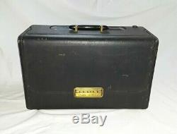 1954 Zenith Super De Luxe Trans-Oceanic portable Wave Magnet Radio, with manual