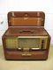 1955 Zenith Trans-Oceanic T600 Short Wave Broadcast AM Tube Radio Leather Works