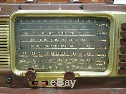 1955 Zenith Trans-Oceanic T600 Short Wave Broadcast AM Tube Radio Leather Works