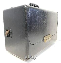 1956 Zenith Trans Oceanic Portable Radio Model Y600 Black Working