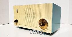 1959 Zenith B509 The Ascot Atomic MCM AM Tube Radio Turquoise Color Excellent