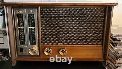 1959 Zenith Long Distance Radio Model X334 Fully Tested, Works GREAT