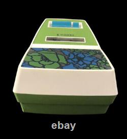 1960s ZENITH Cassette Tape Player Retro Vintage Green Floral Model C-602F Works