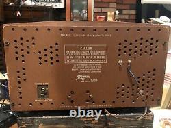 1961 Zenith G730 AM/FM 7 Tube Wood Tabletop Radio Phono Input