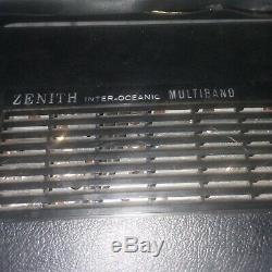 1967 ZENITH Royal 94 Inter-Oceanic FM AM Multiband Radio Working See Video