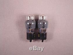 2 6V6G ZENITH Gray Glass HiFi Radio Amplifier Vacuum Tubes Matching Codes 1Y
