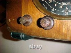 6-s-322 Zenith Cube Radio 1938 Black Dial 4 Knob Solid Radio See Pics