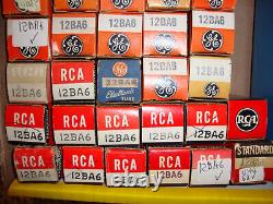 91 New & Used Rca 12ba6 Radio Tubes Box Lot Type 12ba6 Jan Sylvania G. E. Zenith+