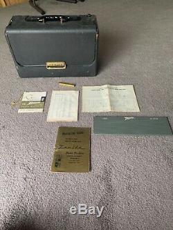 A600 Zenith Transoceanic tube radio All Paperwork Included Antenna Good