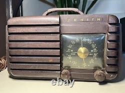 Antique 1942 Zenith Model 6D612 Vintage Tube Working AM Radio WORKS