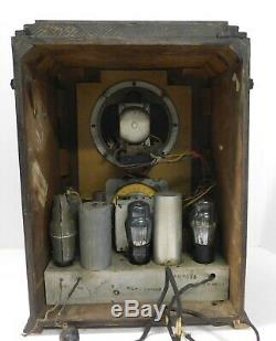 Antique General Tombstone Radio In Zenith 808 Case