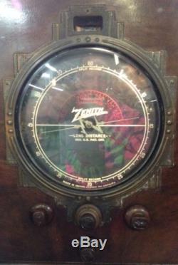 Antique Or Vintage Wooden Cabinet Zenith Radio