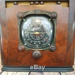 Antique Radio 1937 Zenith 6 S 128 Tombstone