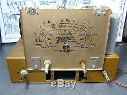 Antique Zenith 5-S-319 Vintage Tube Radio Restored & Working Race Track Dial